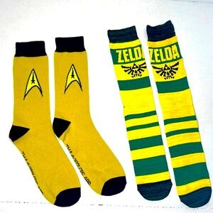 Zelda | Two Pair Zelda Nintendo Socks | One Size